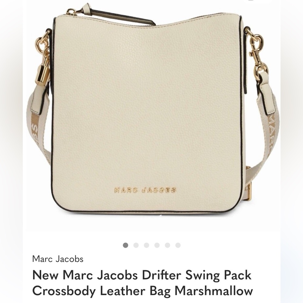 Marc Jacobs Cream Leather Crossbody